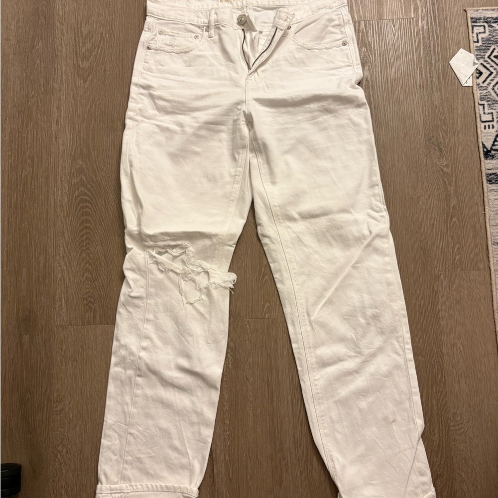 White Distressed Denim Jeans